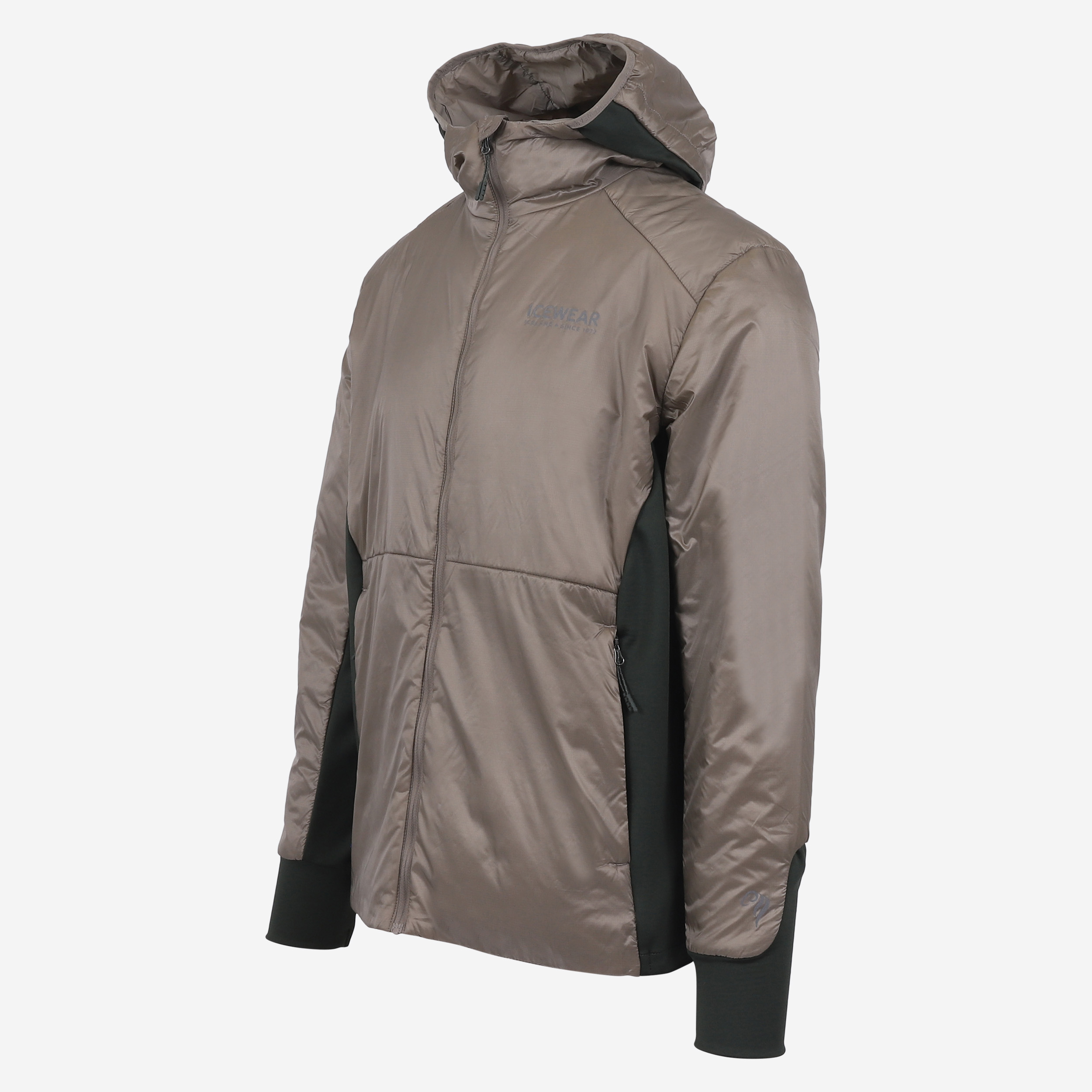 Veste à capuche Black sheep en laine islandaise 